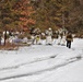 Fort McCoy Cold-Weather Operations Course Class 20-03 students practice snowshoeing, ahkio sled use