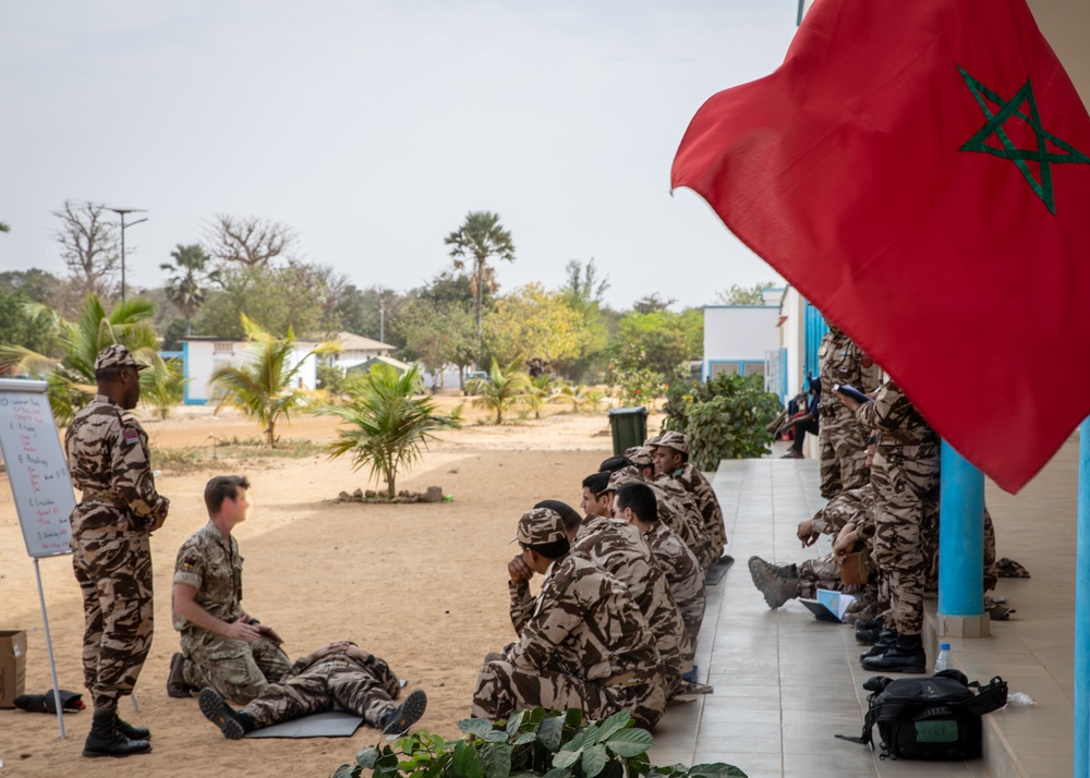 Moroccans hone tactical combat casualty care skills at Flintlock 20