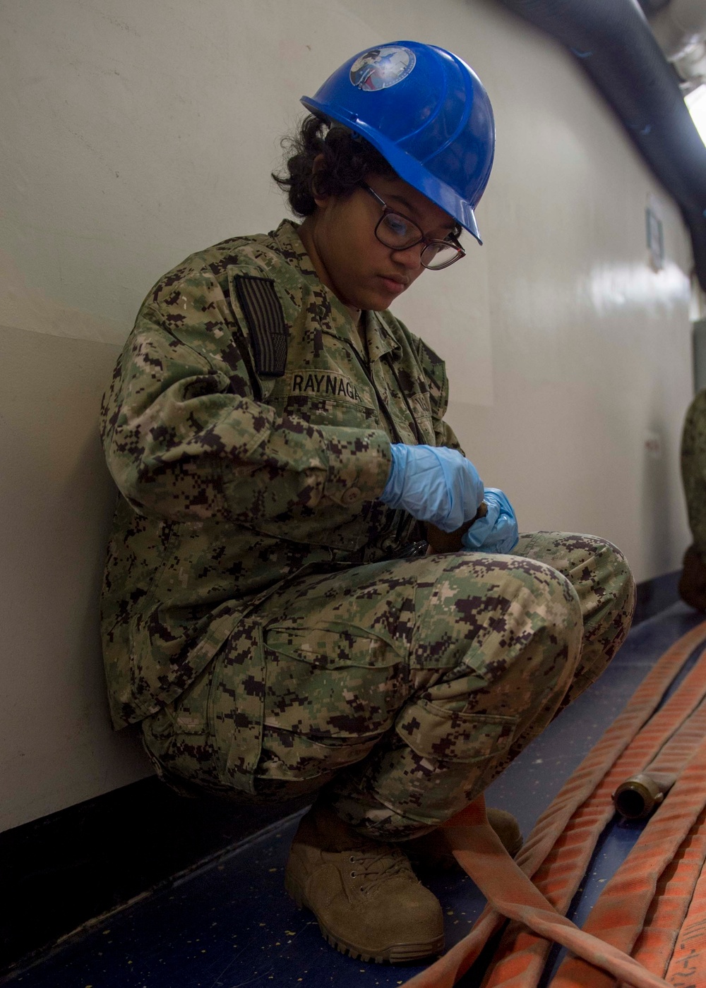 GHWB Sailor Performs Maintenance