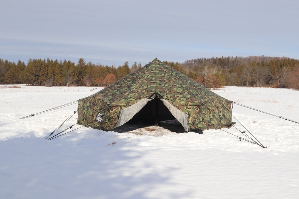 Cold-Weather Operations Course bivouac training operations at Fort McCoy