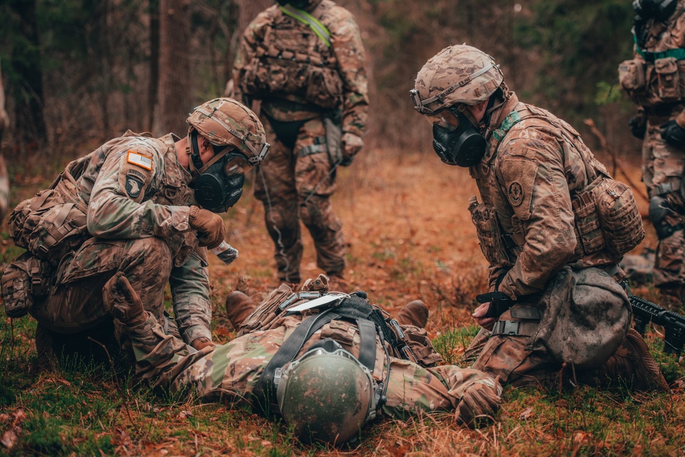 Iron Troop 3/2 CR Soldiers complete squad level training during eFP
