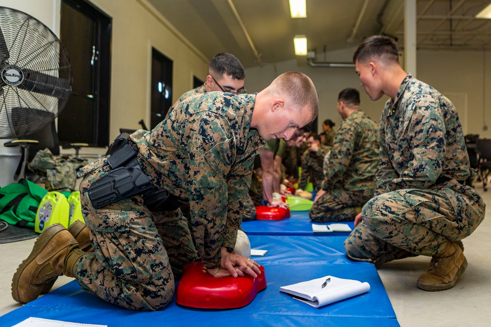 SES Bn. Marines participate in pre-service training