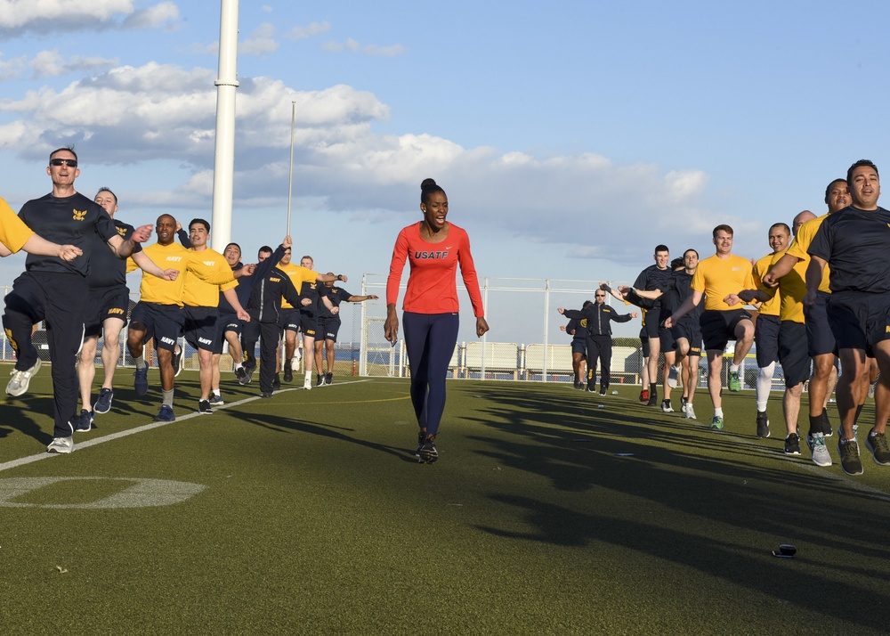 Olympian DeeDee Trotter Visits CFAY