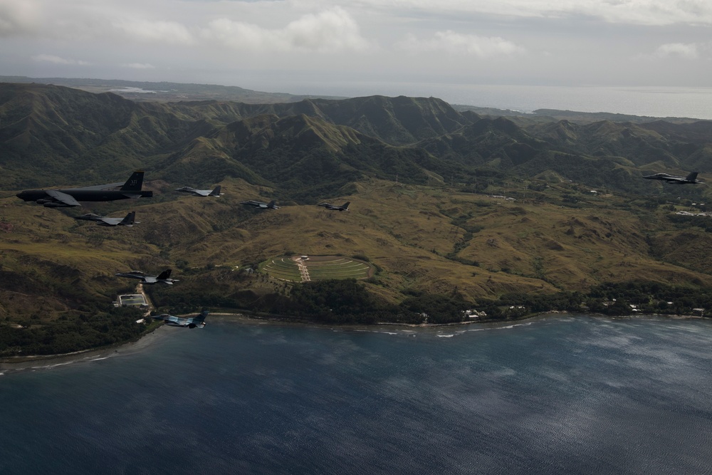 8-Ship Joint Coalition Aerial Formation Showcased during Exercise COPE North 20