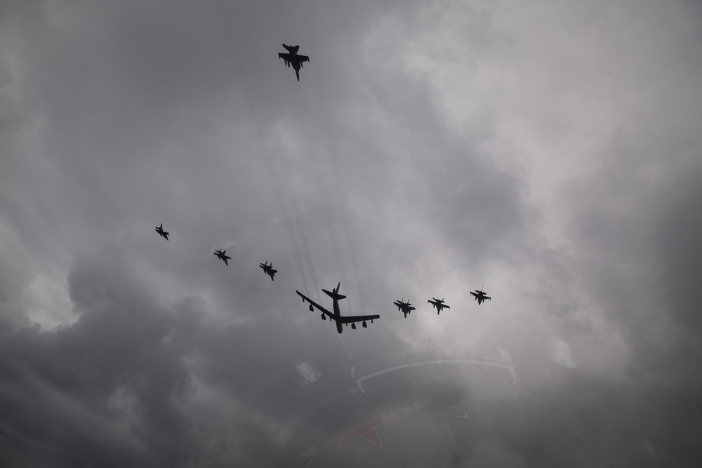 8-Ship Joint Coalition Aerial Formation Showcased during Exercise COPE North 20