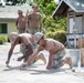 U.S. Navy Seabees deployed with NMCB-5’s Detail Palawan continue construction on Malatgao Elementary School