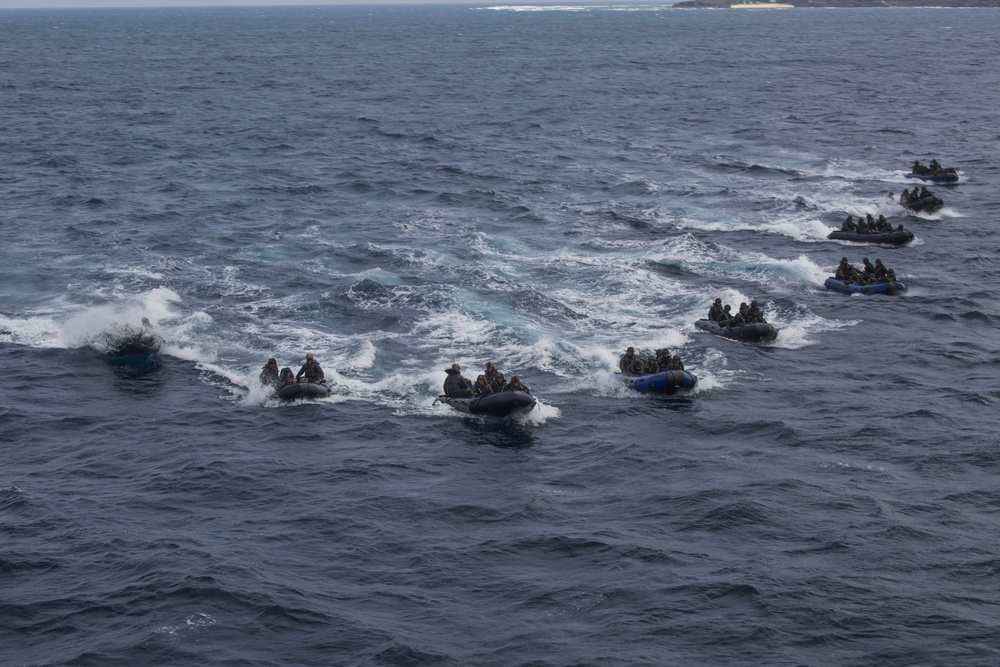 31st MEU Marines conduct bilateral small-boat raid with the Japan Amphibious Rapid Deployment Brigade