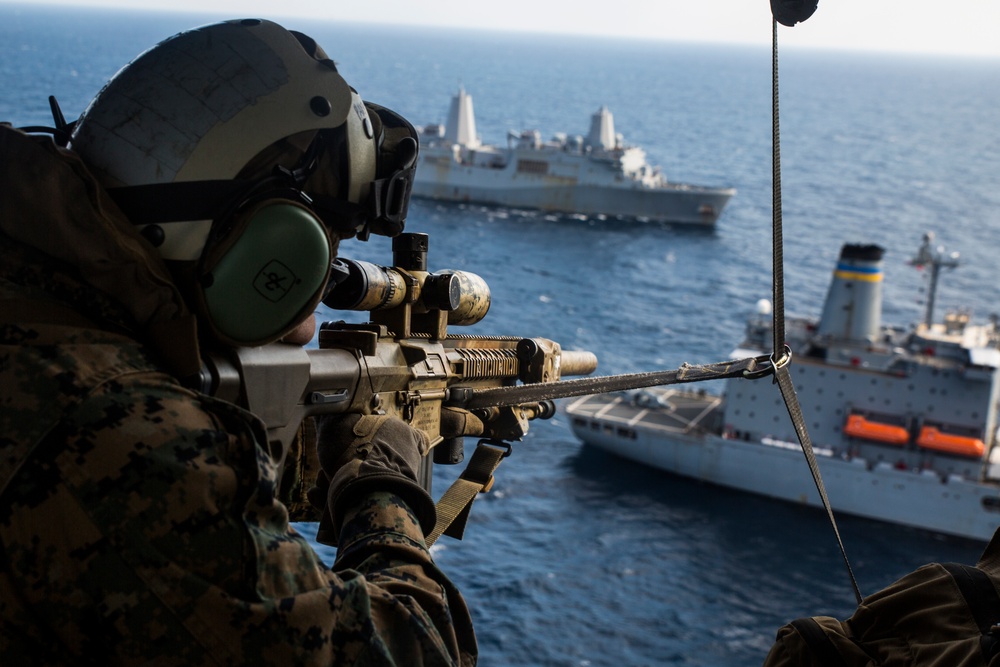 31st MEU MRF conducts VBSS training aboard USS Green Bay