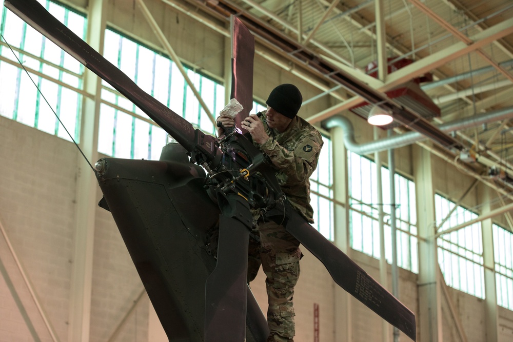 Spc. Chase Wolf, UH-60 Black Hawk Mechanic