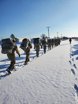 Cold-Weather Operations Course Class 20-04 completes first ruck march at Fort McCoy