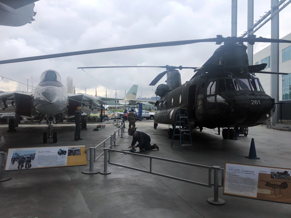 Army’s oldest Chinook finds new life after retirement at Museum of Flight