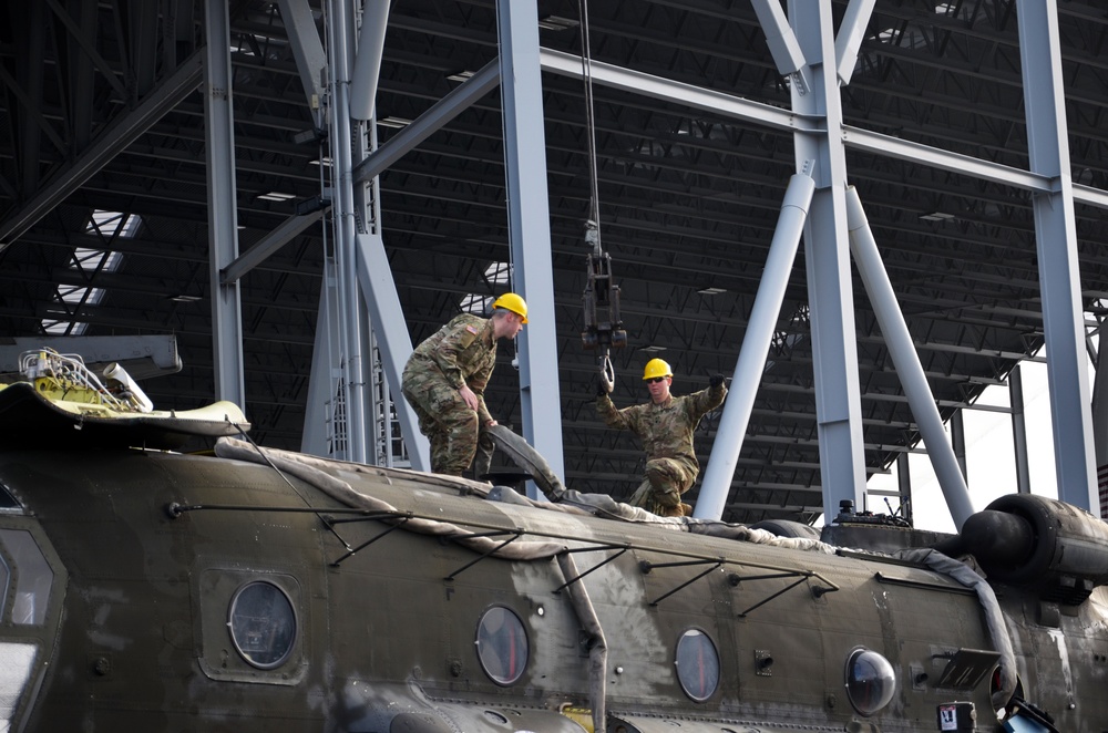 Army’s oldest Chinook finds new life after retirement at Museum of Flight