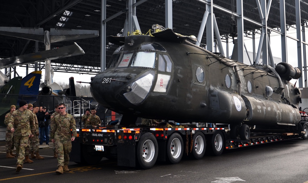 Army’s oldest Chinook finds new life after retirement at Museum of Flight