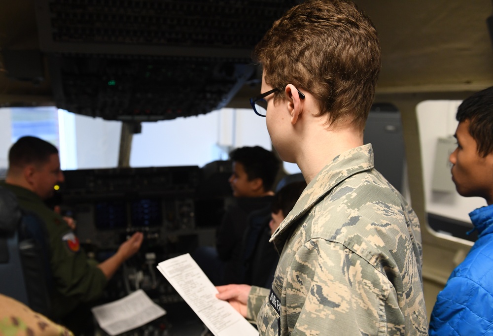 Joint Base Charleston gives tour to Civil Air Patrol
