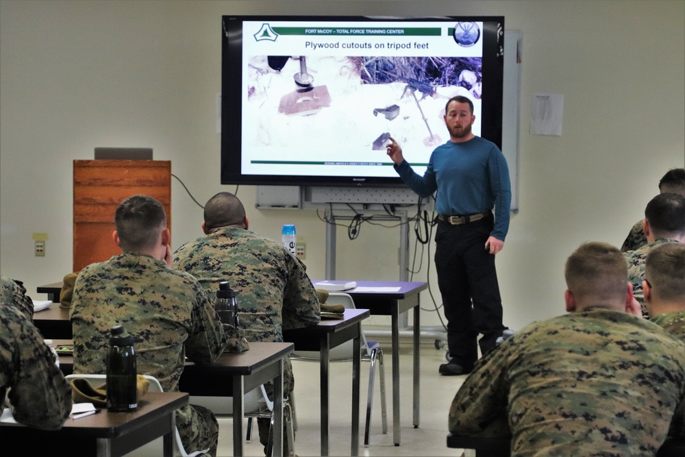 Cold-Weather Operations Course Class 20-03 classroom training at Fort McCoy