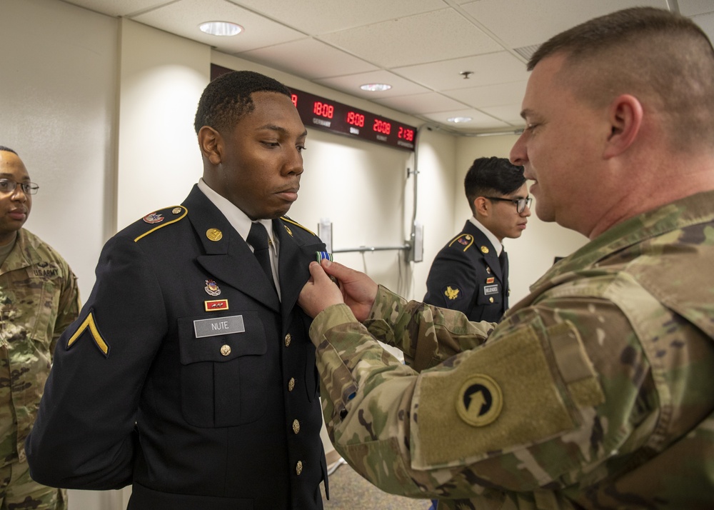 1st TSC Soldier of The Month Board