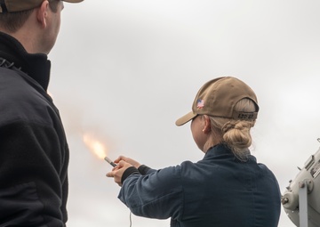 Flare and laser demonstration