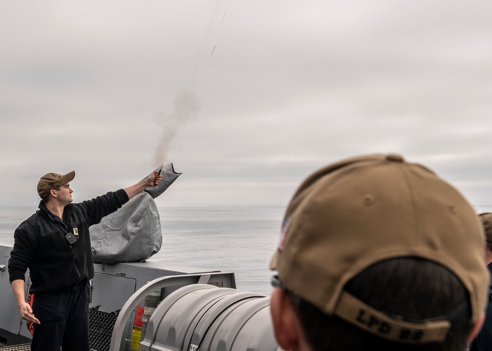 Flare and laser demonstration