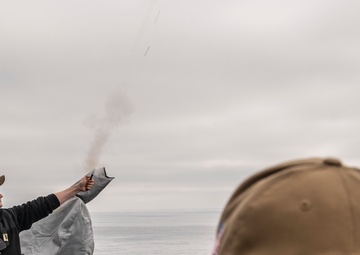 Flare and laser demonstration