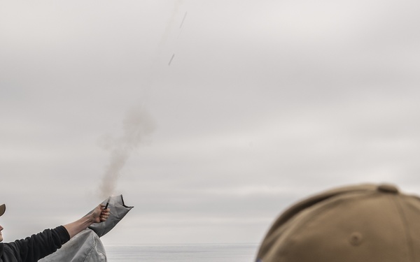 Flare and laser demonstration