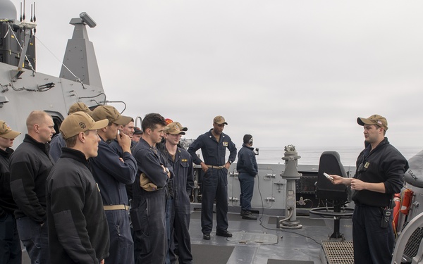 Flare and laser demonstration