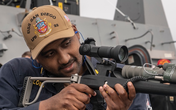 Flare and laser demonstration