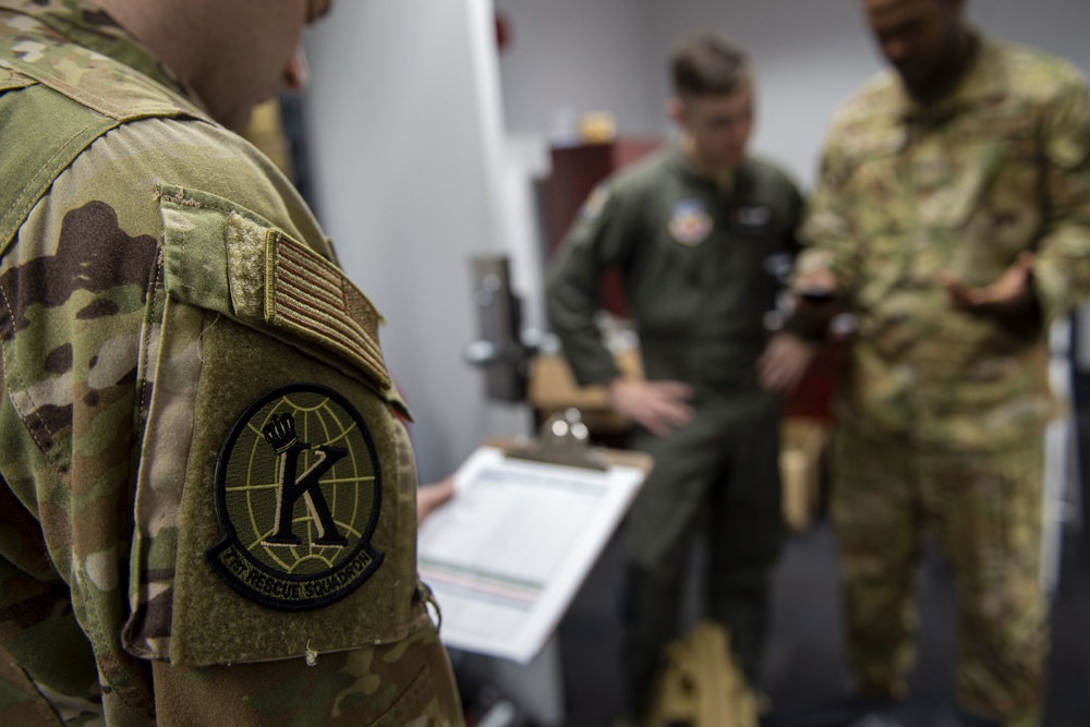 71st RQS loadmasters maintain supply, enable mission