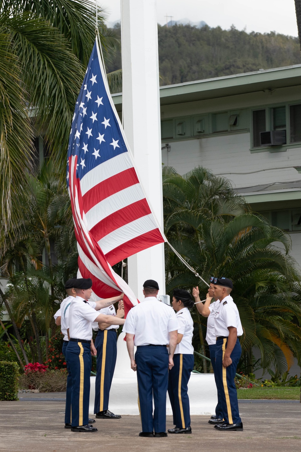 U.S. Flag retreat