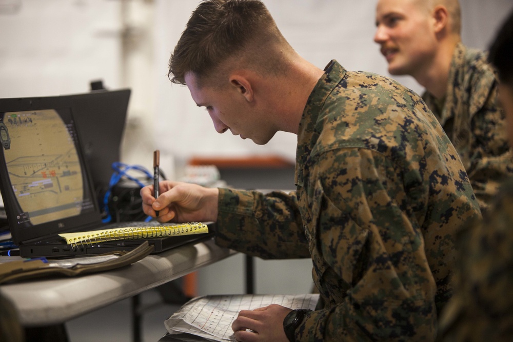 31st MEU Marines conduct a JFO test aboard the USS America