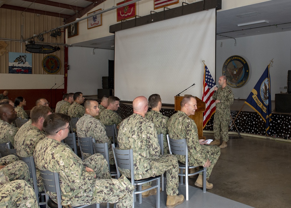 Camp Lemonnier's CRS Change of Charge Ceremony