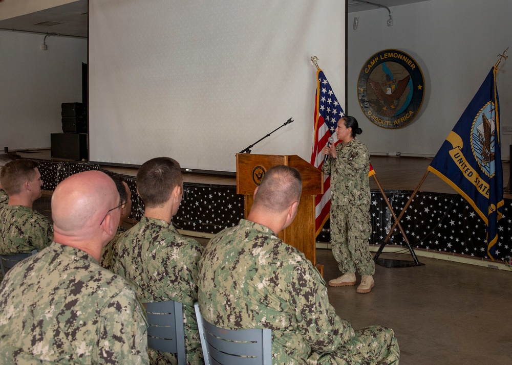 Camp Lemonnier's CRS Change of Charge Ceremony