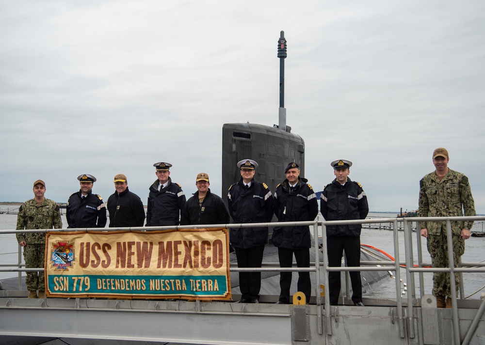 Royal Navy Leadership Visit USS New Mexico