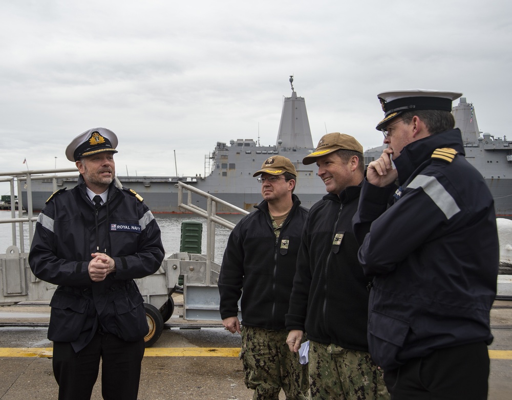 Royal Navy Leadership Visit USS New Mexico