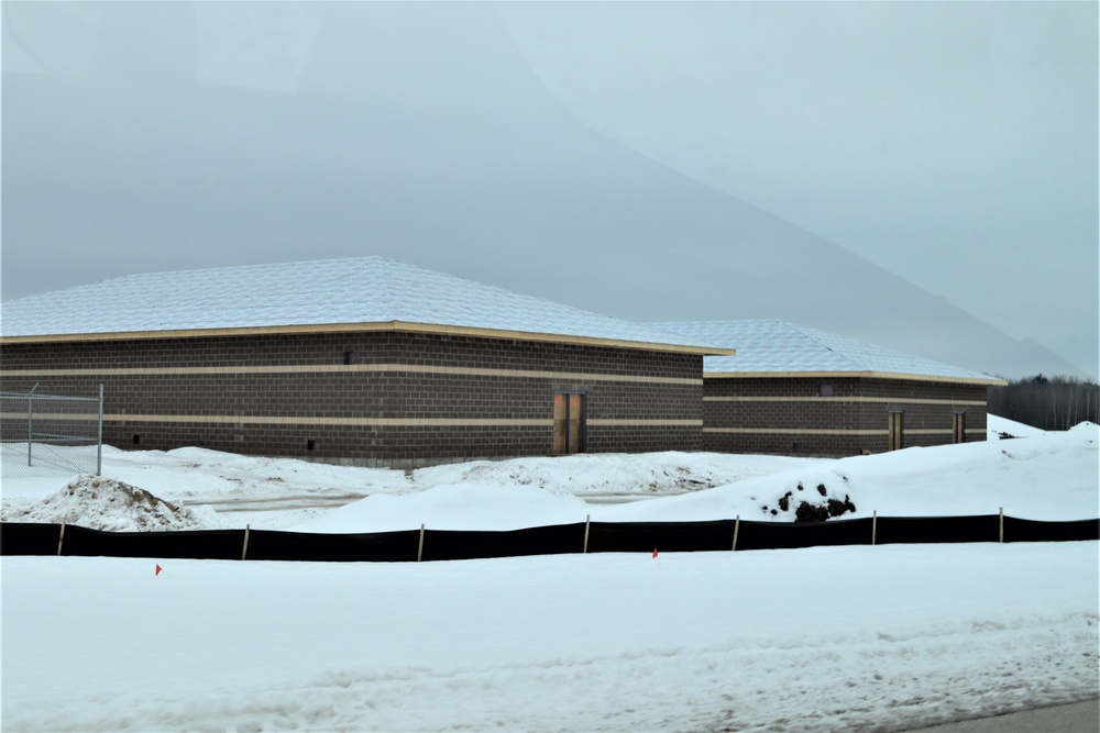 Construction of new simulations training buildings at Fort McCoy