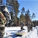 Fort McCoy Cold-Weather Operations Course Class 20-04 students practice snowshoeing, ahkio sled use at Fort McCoy