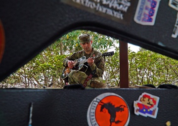 Musical Meditation: Airman finds resilience playing guitar