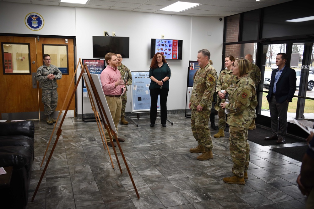 AETC command team journeys to Columbus AFB to observe pilot training mission