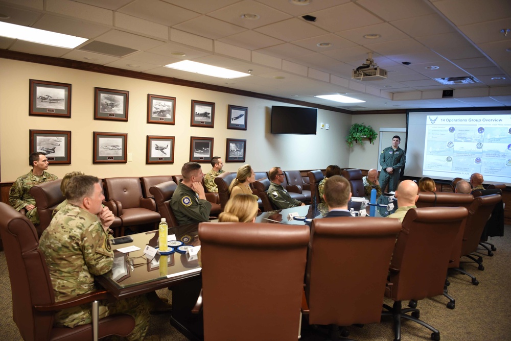 AETC command team journeys to Columbus AFB to observe pilot training mission