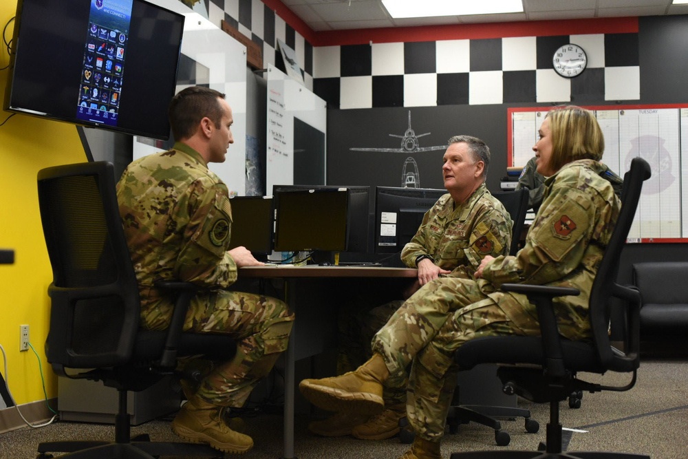 AETC command team journeys to Columbus AFB to observe pilot training mission