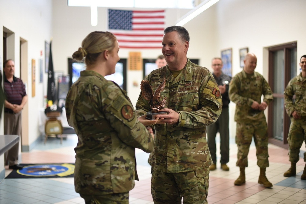 AETC command team journeys to Columbus AFB to observe pilot training mission