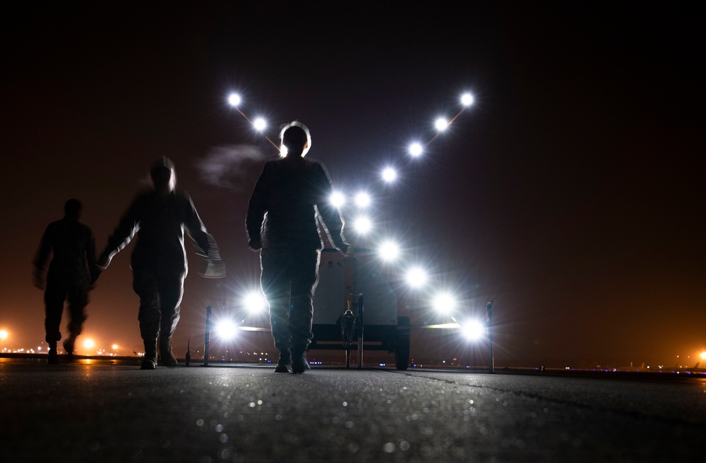 Night shift Airmen ensure base safety 24/7