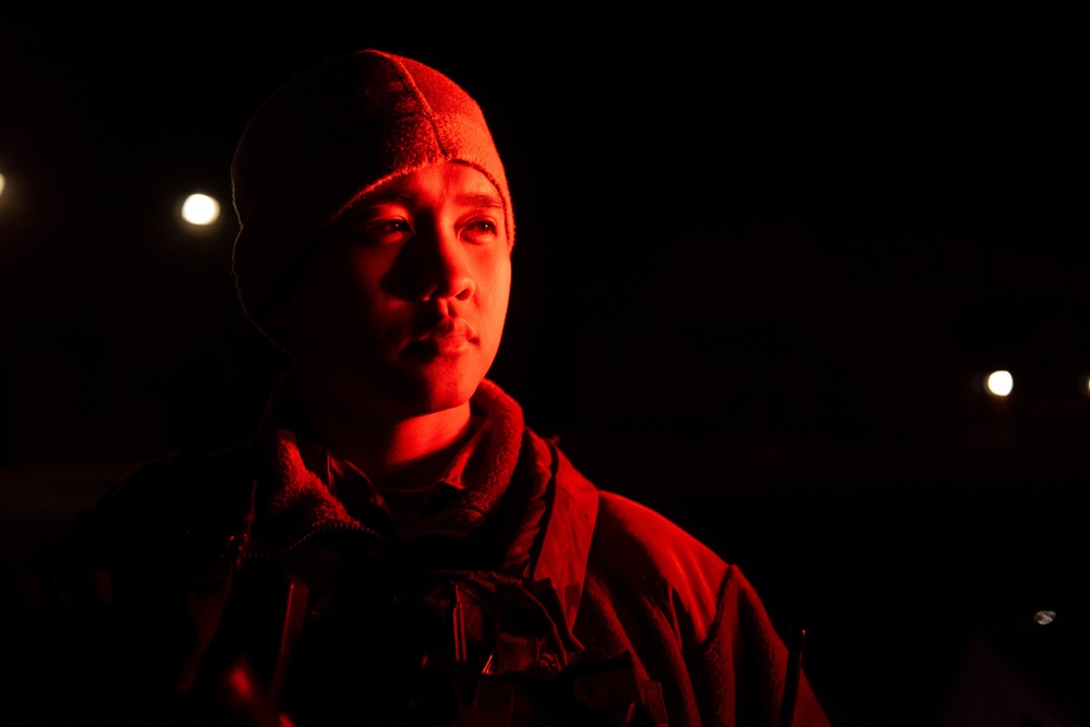 Night shift Airmen ensure base safety 24/7