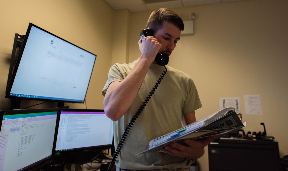 Night shift Airmen ensure base safety 24/7
