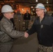 Rear Adm. James Downey visits George Washington