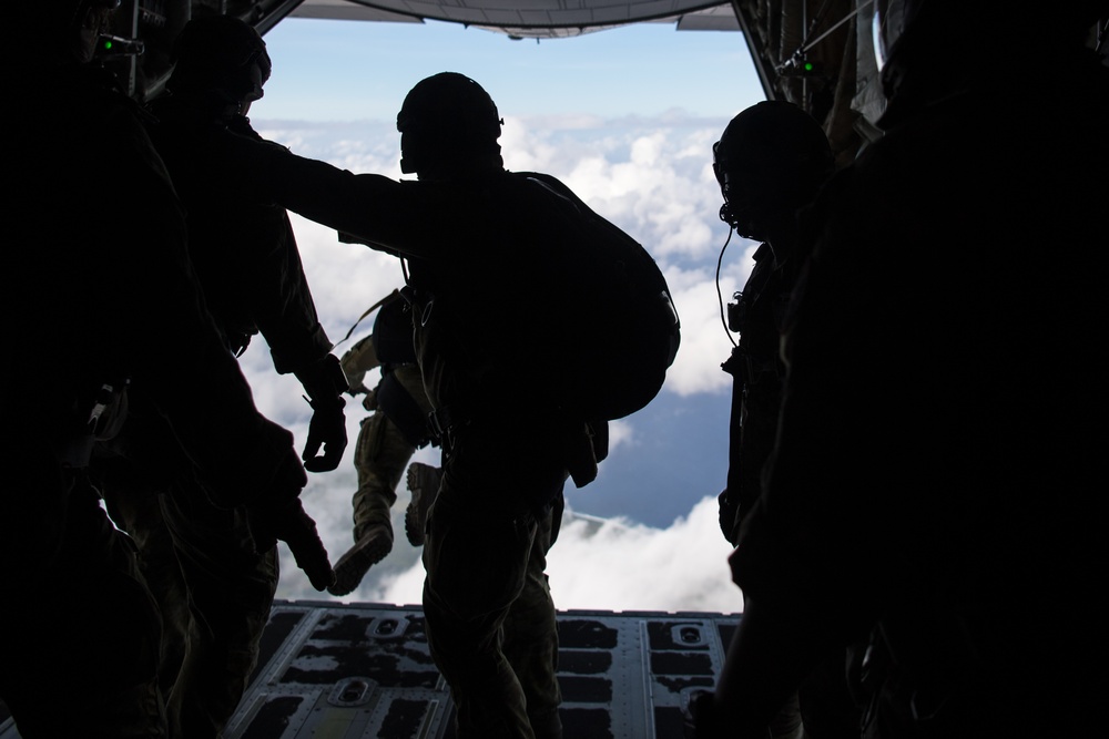 Joint Coalition Forces Conduct Airdrop over Tinian during Cope North 20