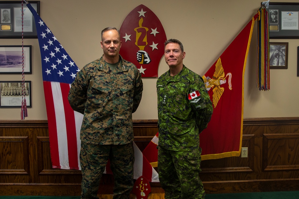 2nd Marine Division welcomes Canadian military attaché