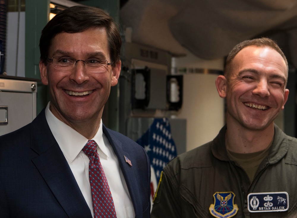 Secretary of Defense, Mark T. Esper visits Team Minot