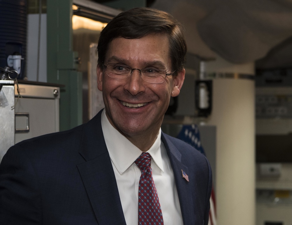 Secretary of Defense, Mark T. Esper visits Team Minot