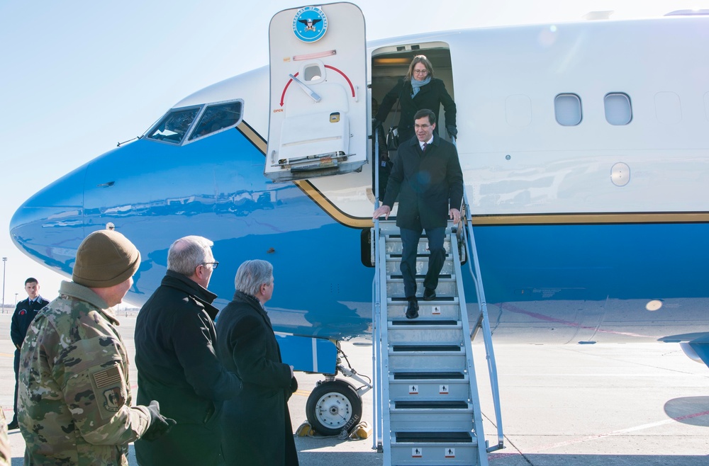 Secretary of Defense, Mark T. Esper visits Team Minot