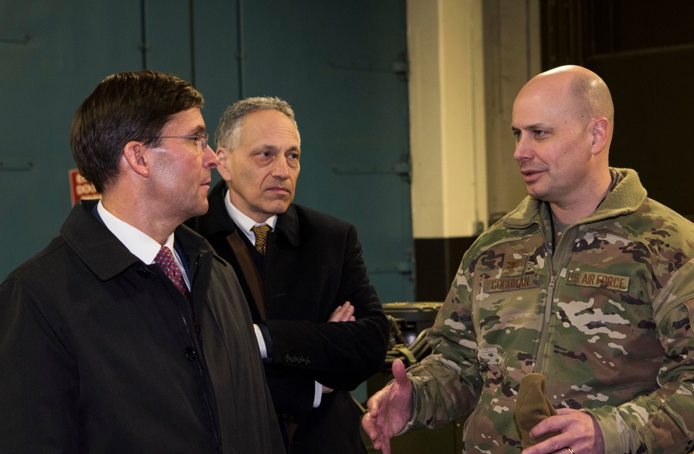 Secretary of Defense, Mark T. Esper visits Team Minot